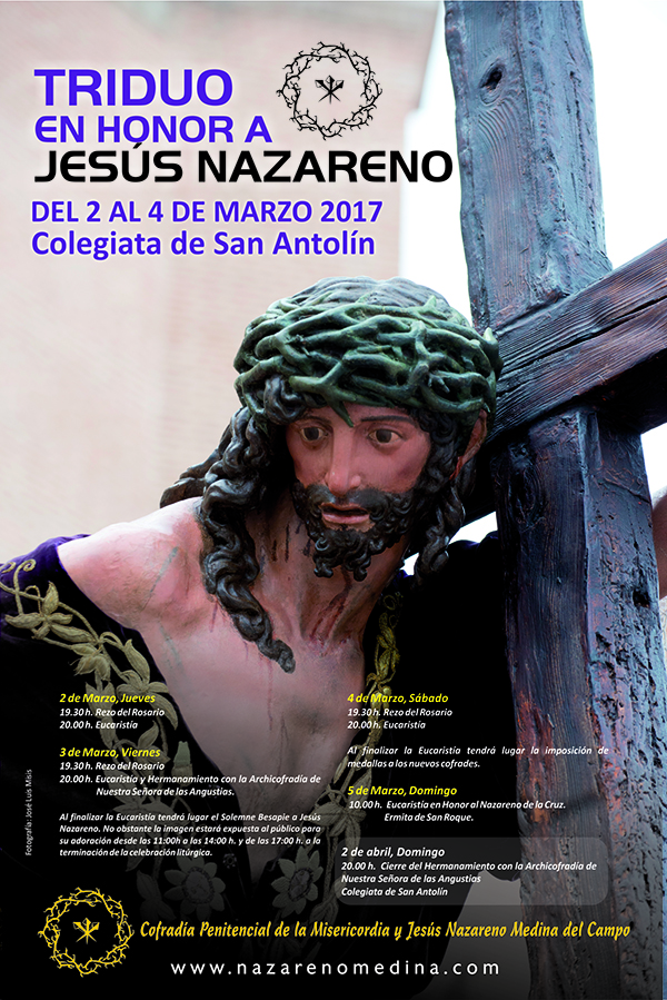 cofradia nazareno cartel triduo 2017